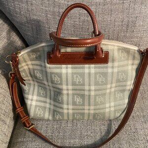 DOONEY AND BOURKE FABRIC SATCHEL BAG